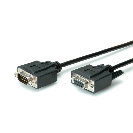 Value RS232 Kabel DB9 Han/Hunn 1.8m Value RS232 Kabel DB9 Han/Hunn 1.8m