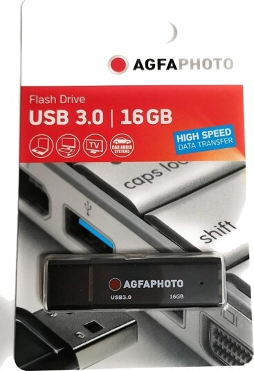 Agfaphoto 10569 16 Gb Usb Type-A 3.2 Gen 1 3.1 Gen 1 Med Lokk Sort Agfaphoto 10569 16 Gb Usb Type-A 3.2 Gen 1 3.1 Gen 1 Med Lokk Sort