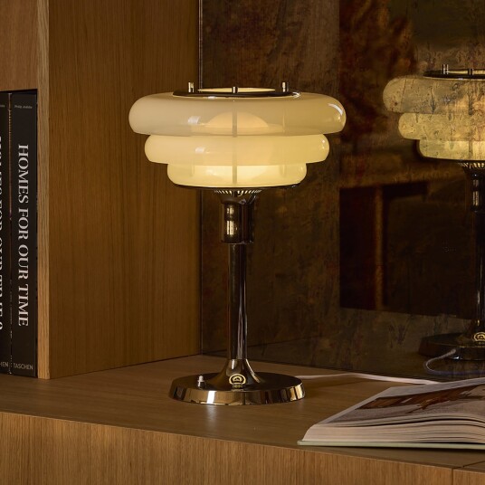 Bordlampe MARKET SET Sunset Hvit Stue Glass Design 38 Hvit