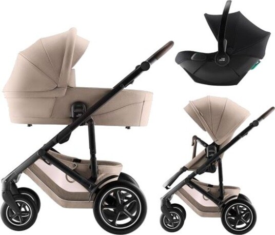 Britax Römer Smile 5Z Barnevogn Med Bilstol Baby-Safe Core - Style Teak