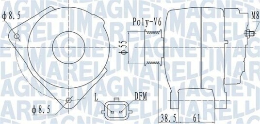 MAGNETI MARELLI 063732098010 Dynamo