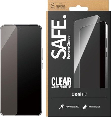 SAFE by PanzerGlass Screen Protector Xiaomi 17 | Ultra-Wide Fit