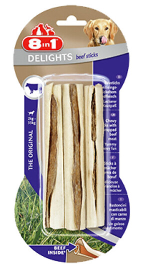 8In1 Delights Beef Sticks 3 Pk 8In1 Delights Beef Sticks 3 Pk