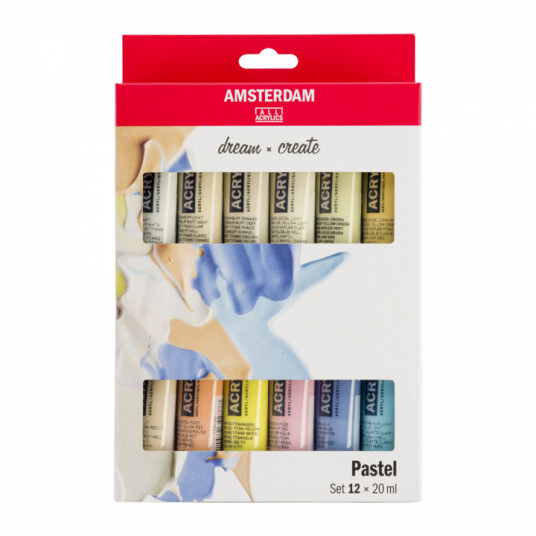 Amsterdam Akrylfarge Pastel Set 12 x 20 ml