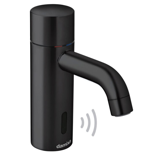 Damixa Hendel for Silhouet Touchless Servantbatteri Svart Matt Damixa Hendel for Silhouet Touchless Servantbatteri Svart Matt