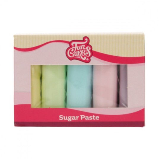Funcakes Fondant Multipack Pastellfarger 5x100g