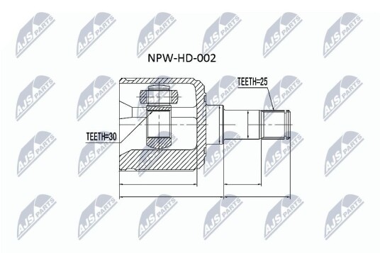 Nty Drivknute drivaksel NTY NPW HD 002