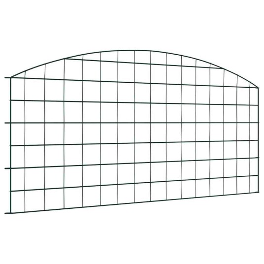 vidaXL Damhegnsett 5 pcs grønn 100 x 50 cm Stål