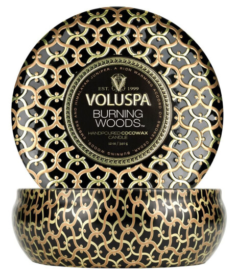Voluspa Maison 3 Wick Tin Candle 340g - Burning Woods