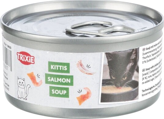 Trixie Kittis Suppe Kylling Og Laks 8 X 80 G Trixie Kittis Suppe Kylling Og Laks 8 X 80 G