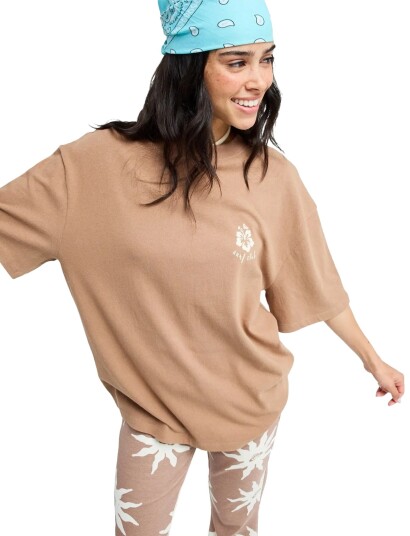 Roxy My Boyfriend Tee   Brown   S