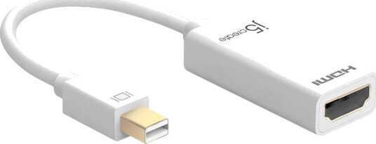 J5Create JDA159 Mini DisplayPort til 4K HDMI adapter Hvit J5Create JDA159 Mini DisplayPort til 4K HDMI adapter Hvit