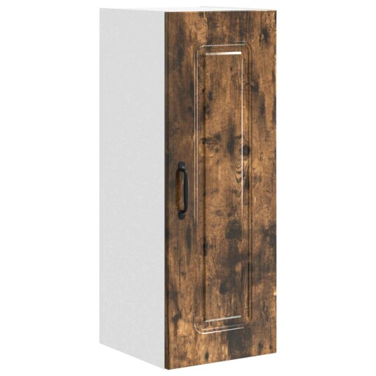  Kjøkkenskap 2 pcs Røkt eik 30 x 31 x 80 cm Konstruert tre