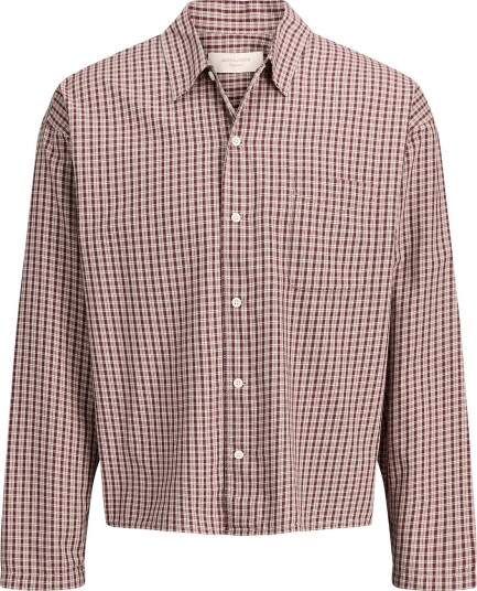 Jack & Jones Joraustin Clean Check Shirt Ls Sn CHOCOLATE TRUFFLE S