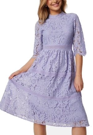 Happy Holly Madison lace dress Light lavender 36