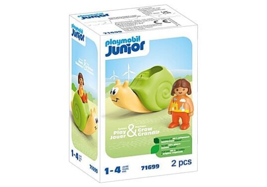 Playmobil Junior Rocking Snail med Raslefunksjon Lekesett Flerfarget