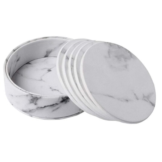 6x Glassbrikker med Holder - Rund 6x Glassbrikker med Holder - Rund