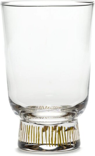 Serax Ottolenghi Feast glass 33 cl 4-pakning Stripes gold