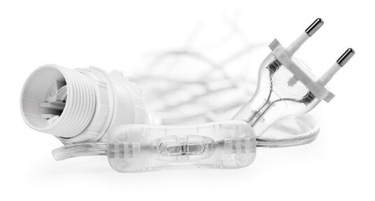 Watt & Veke - Ledning til Stjerne 5 m w/Switch Transparent