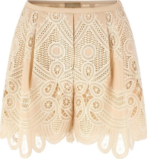 Elie Saab Dame Shorts Beige S, Elie Saab Dame Shorts Beige S,