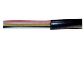 Kabel Tc Flat 4 Pins. 100M Svart Flex Flat Kabel Spole TC76106 SP