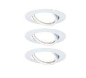 Paulmann 934.22, GU10, 3 ampuller, LED, 15 W, 350 lm, Hvit