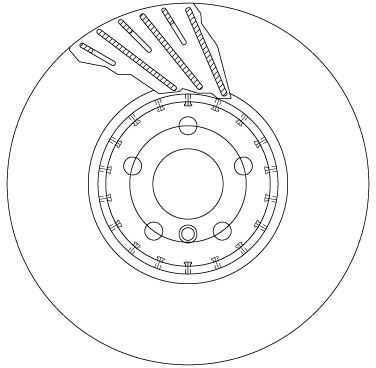 Bremseskive TRW DF6891S