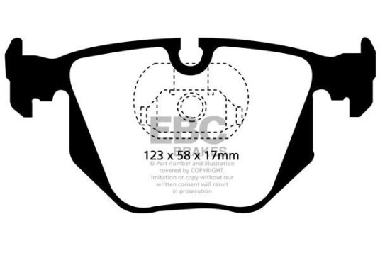 Bremseklosser EBC Brakes DP41118R Bremseklosser EBC Brakes DP41118R