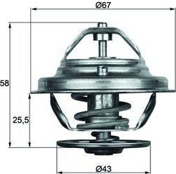 Termostat MAHLE ORIGINAL TX 19 75D Termostat MAHLE ORIGINAL TX 19 75D