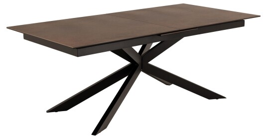 Irwine spisebord 100x200/240cm med uttrekk brun. Irwine spisebord 100x200/240cm med uttrekk brun.