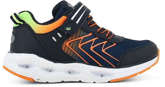 Leaf Varberg Blinkende Sneakers Navy/Lime 33