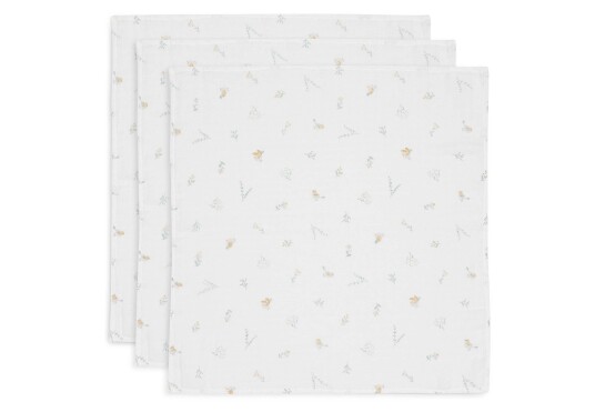 Jollein Musselintepper Lovely Birds 3-Pack Flerfarget Jollein Musselintepper Lovely Birds 3-Pack Flerfarget