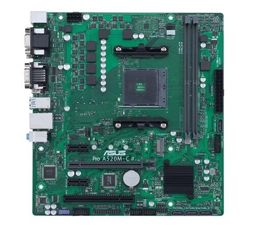 ASUS Pro A520M-C II Micro-ATX Hovedkort med AMD AM4 Socket og DDR4 RAM