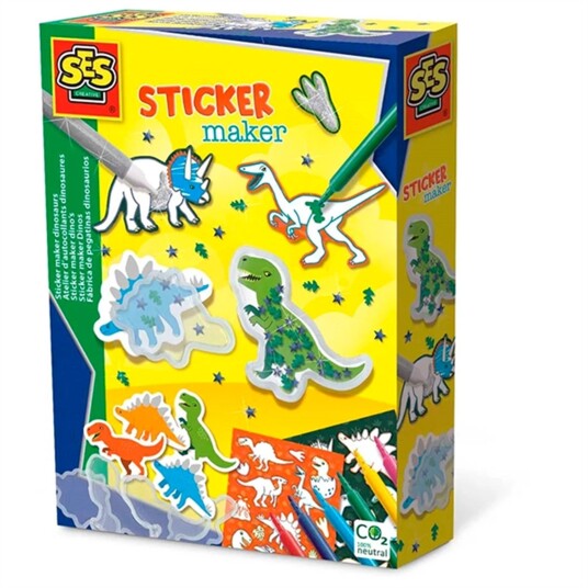 SES Creative Lav Selv Klistermærker Dinosaurer