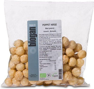 Biogan Poppede Hirseballer Øko - 75 g Biogan Poppede Hirseballer Øko - 75 g