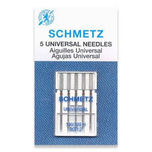 Schmetz Universalnål 80/12 130/705 H, 80/12, 5-pack Schmetz Universalnål 80/12 130/705 H, 80/12, 5-pack