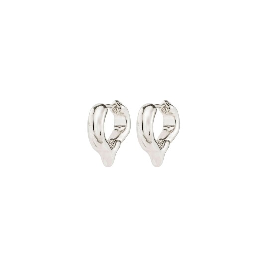 Pilgrim Iris Earrings Silver Plated Silver ONE SIZE Pilgrim Iris Earrings Silver Plated Silver ONE SIZE