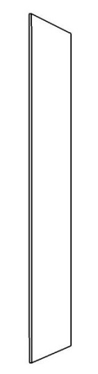 Norema Dekkside 2112x585 klassisk hvit malt