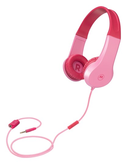 Motorola Moto JR200 Headphone Kids wired Pink