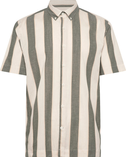 Lindbergh | Striped Linen/Cotton Shirt S/S | L