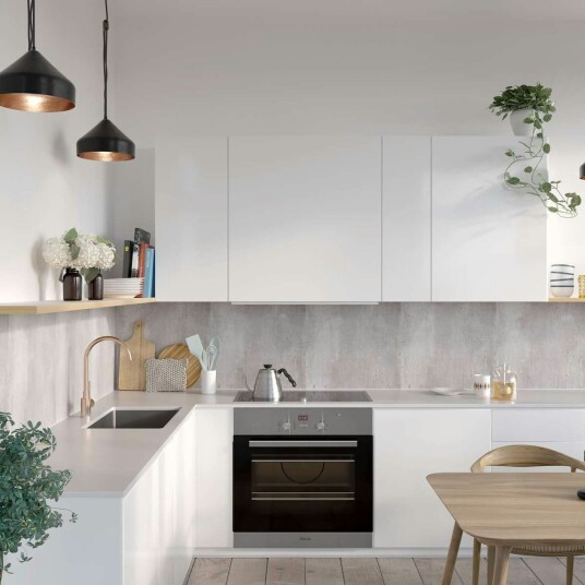 Fibo Kjokkenplate Cracked Cement 2204 k00 S 11x620x580mm