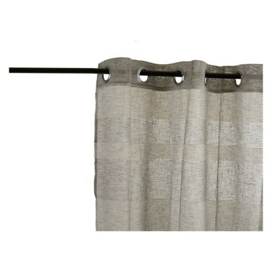 Gift Decor Gardin 140 X 0,1 X 260 Cm Grå Hvit (140 X 260 Cm)