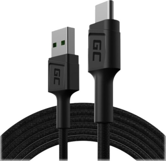 Green Cell Gc Powerstream Usb-Kabel Usb Hann Til Usb-C Hann 2 M Svart