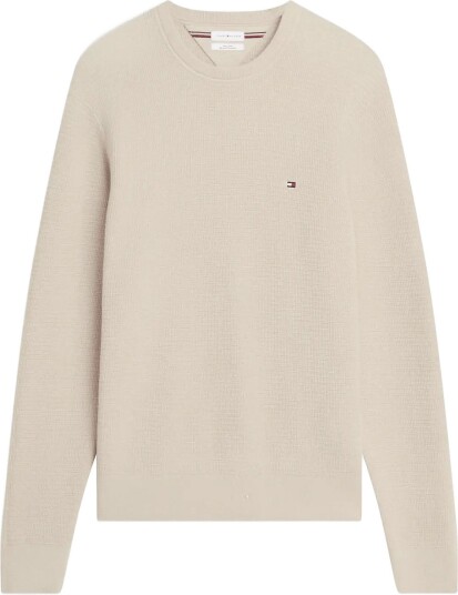 Tommy Hilfiger Pima Ctn Cash Structure Crewneck Cream XL
