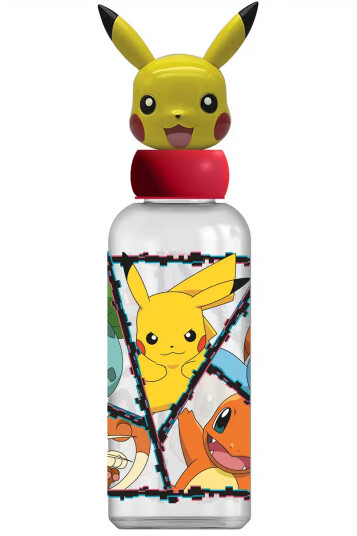 Stor Water Bottle w/3D Figurine 560 ml Pokémon 088808723-10127