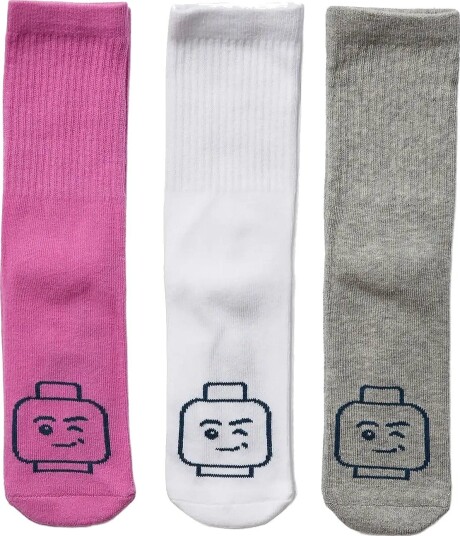 Lego Wear Lwayo 704 3 Pack Socks. PINK 31 33