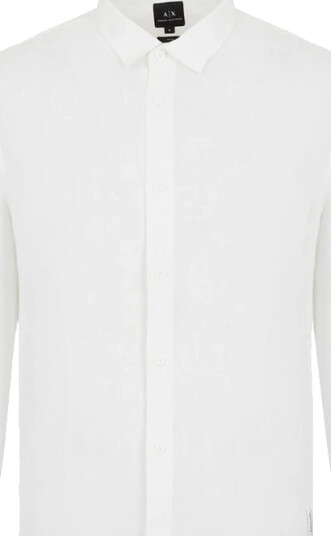 Emporio Armani Herre Skjorter Hvit 2XL, Emporio Armani Herre Skjorter Hvit 2XL,