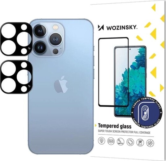 Wozinsky Black Full Camera Glass for iPhone 17 Set of 2