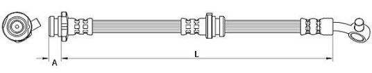 Bremseslange METZGER 4111547 Bremseslange METZGER 4111547