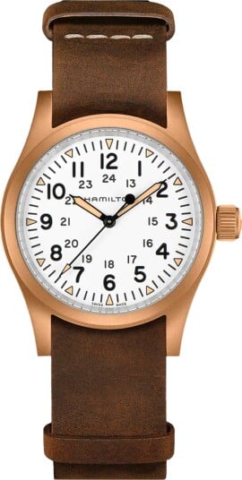 Hamilton Herreklokke H69459510 Khaki Field Hvit/Lær Ø38 mm Hamilton Herreklokke H69459510 Khaki Field Hvit/Lær Ø38 mm